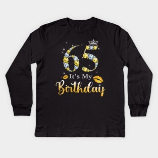 It's My 65th Birthday Kids Long Sleeve T-Shirt